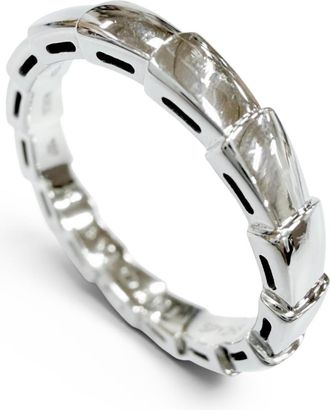 Bulgari White Gold White Gold (18K) Band Ring (Pre-Owned)