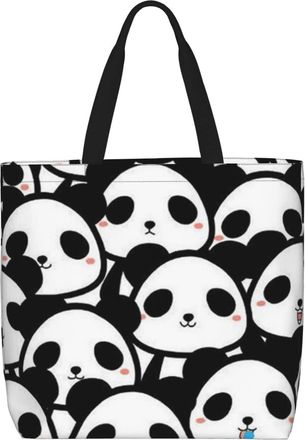 Generic Women Handbag Cute Panda Pattern Daily Bag Folding Large Capacity Crossbody Bags, For Holiday, Swim, Christmas, Birthday, Graduation