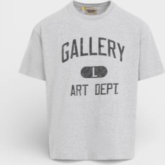 Gallery Dept. Mens. Art Tee Heather Grey Cotton - Size X-Large