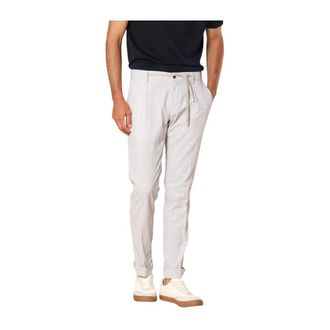 Mason's Slim-fit Trousers, male, Gray, XL, City String Cotton Seersucker Chinos