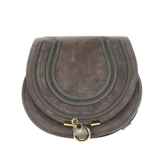 Chlo&eacute; Suede leather small Marcie saddle bag Woman One Size