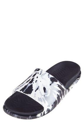 Native Spencer LX Print Slide Sandal in Shell White/Grey Tie Dye at Nordstrom Rack, Size 6