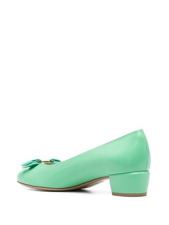 Ferragamo Vara Pumps - Green