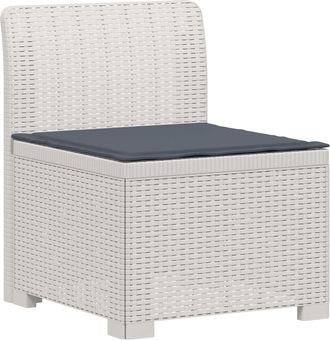 vidaXL Sill&oacute;n Individual De Jard&iacute;n Con Coj&iacute;n Apariencia De Ratan Pp Vidaxl