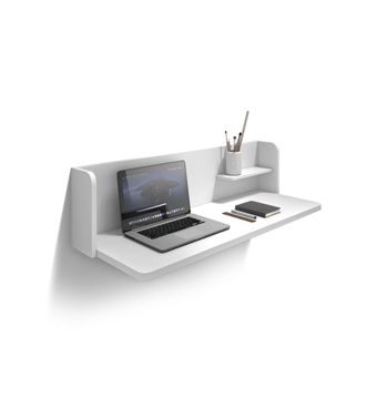 HERDASA Herdasa - Mesa Estudio Para Colgar Mod-roman Acabado Blanco, 35 X 90 X 25 Cm (fondo X Ancho X Alto)