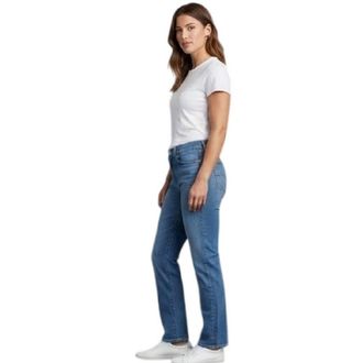 Levi's Dames 712 Slim-fit jeans met randstiksels (Tribeca Sun)