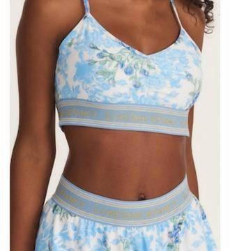 LoveShackFancy Kylin Bra In Baby Blue Proimise