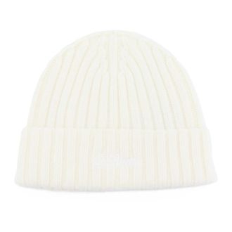MC2 Saint Barth Wengen Beanie - Heren - Accessoires - Wit - Maat: ONE Size Zijde