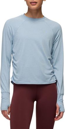 Prana Gathered Long Sleeve T-Shirt in Glacier Skies at Nordstrom, Size X-Small