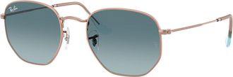 Ray-Ban RB3548N Hexagonal 90353M Mens Sunglasses Brown Size 48