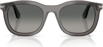 Persol 52mm Phantos Sunglasses in Cold Grey Transp/grey at Nordstrom