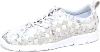 Vans Marble White Print Sneakers - Heren - Sneakers - Wit - 43 EU - Schoenen
