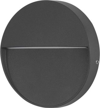 Forlight Nod Round Foco Led Exterior Ip65 De Superficie Para Pared. L&aacute;mpara De Pared Para Se&ntilde;alizar Caminos, Escaleras Y Rodapi&eacute;s. Led 2.6w Blanco C&aacute;lido 3000k