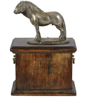 OEM Fell Pony - Semental - Urna Para Cenizas De Caballo, Urna Con Estatuilla, Elegante Urna Con Un Caballo De Art-dog