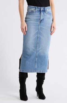 Good American Denim Midi Skirt in Indigo894 at Nordstrom Rack, Size 0