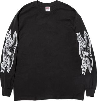 SUPREME ANTIHERO Eagle T-shirt met lange mouwen - Zwart