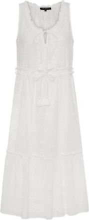 Ilse Jacobsen Womens Sleeveless Midi Dress In 100 White