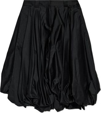 Balenciaga Balloon Bermuda Shorts - Dames - Midirokken - Zwart - S - Leer - Rokken