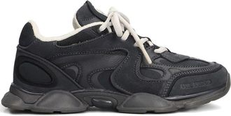 Axel Arigato Black Eris Textured Panels Contrasting Laces Sneakers