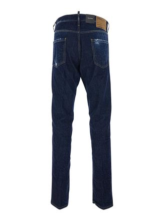 Dsquared2 Ripped Denim Jeans - Blue