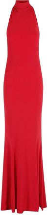 Norma Kamali Red Halterneck Midi Dress