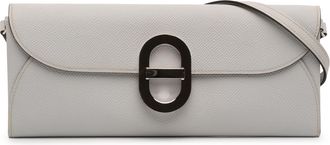 Herm&egrave;s Pre-owned Womens Epsom Maillon To Go Wallet - Light Grey Leather - One Size