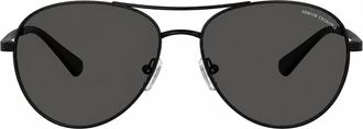 A|X Armani Exchange AX 2061S 600087 59mm Unisex Pilot Sunglasses