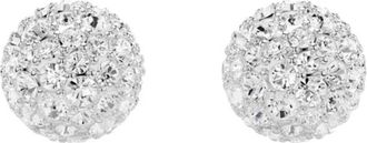 Swarovski Accessoires, Dames, Grijs, ONE Size, Kristal Stud Oorbellen Zilver Elegant Ontwerp