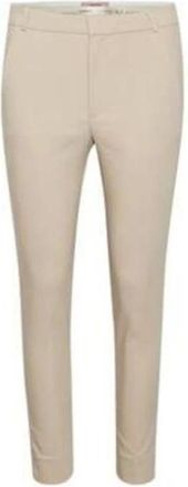Inwear Beige Zella Pantalon - Dames - Chinos - Beige - XS - Katoen - Broeken
