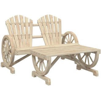 vidaXL Juego De Muebles De Jard&iacute;n 2 Piezas Madera Maciza De Pino Vidaxl