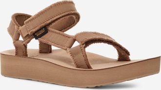 Teva Midform Universal Canvas Dames Beige Sandalen