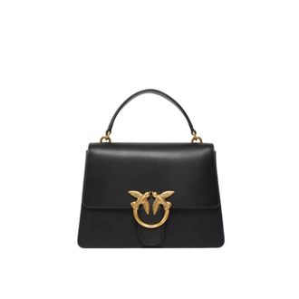 Pinko Handbags, female, Black, Size: ONE SIZE Love One Top Handle Classic