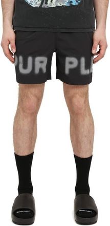 Purple All Around Water Repellent Performance Shorts in Black at Nordstrom, Size Xx-Large