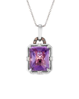 Le Vian Grape Amethyst 14K 3.81 Ct. Tw. Diamond & Amethyst Drop Pendant