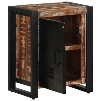 Berkfield Home Beautiful Bedside Cabinets 2 pcs Multicolour Solid Rough Wood Mango