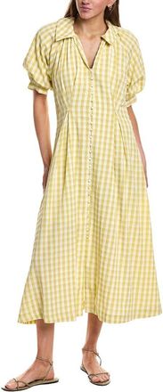 English Factory Gingham Puff Sleeve Dress