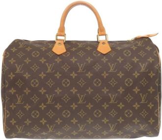Louis Vuitton Pre-owned Vintage Monogram Handtas - Dames - Vintage Handtas - Bruin - ONE Size - Leer - Vintage
