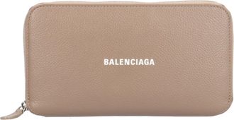 Balenciaga Grayish Leather Coin Purse/Coin Case (Pre-Owned)