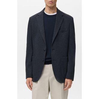 Mango Slim Fit Blazer in Navy at Nordstrom, Size 42