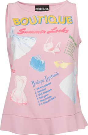 Moschino Canotta con stampa grafica - Rosa