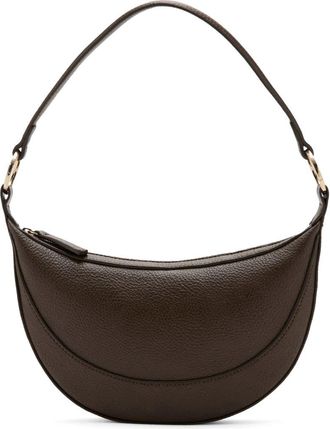 Mango Oval Faux Leather Shoulder Bag in Khaki at Nordstrom