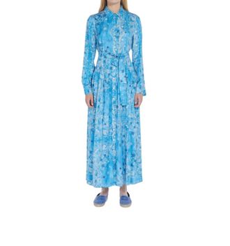 Marella Cloruro Shirt Dress In Turquoise