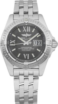 Breitling Pre-owned Breitling Cockpit Automatic Chronometer Grey Dial Mens Watch A4935011F540