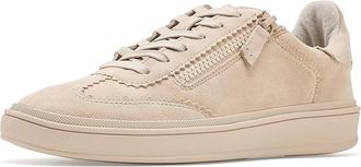 Johnston & Murphy Ashley Side-zip Lace-up Womens Shoes Sand : 9.5 M, Leather/Suede