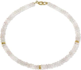 Jewelmak 14K Rose Quartz Bracelet