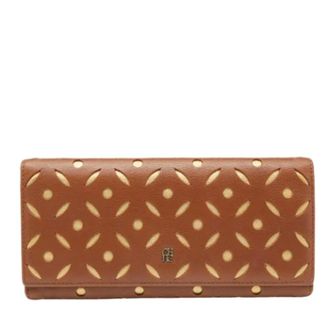 Carolina Herrera Tweedehands leren portemonnees - Dames - Pre-owned - Bruin - Maat: ONE Size Leer