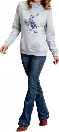 Stetson Womens Bronc Hoodie In Bluelight Blue