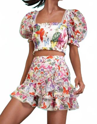 Charo Ruiz Ibiza Lirio Top In White Borbo