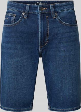 s.Oliver Red Label Regular Fit Jeansshorts aus Baumwoll-Mix in Marine, Gr&ouml;&szlig;e 30