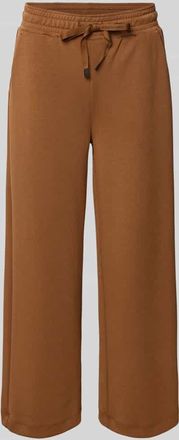 Soyaconcept Wide Fit Sweatpants in verk&uuml;rzter Passform Modell Banu in Hellbraun, Gr&ouml;&szlig;e XXL